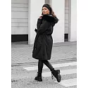 Parka damska zimowa TRENDNEL dwustronna z kapturem  czarna FashionStreet TY4587