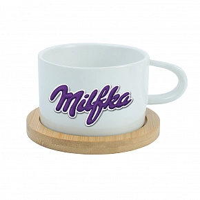 MILFKA - bílý hrníček makronka 200 ml MILFKA - bílý hrníček makronka 200 ml