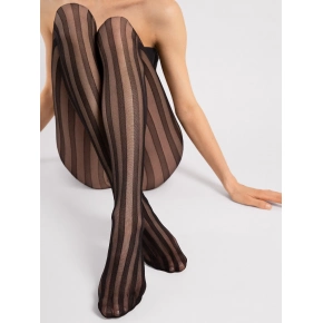 Dámske pančuchové nohavice G 6109 Raya 20 deň Čierna vzor - Fiore