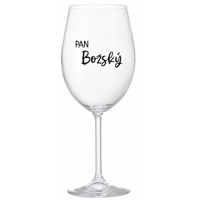 PÁN BOŽSKÝ - číry pohár na víno 350 ml