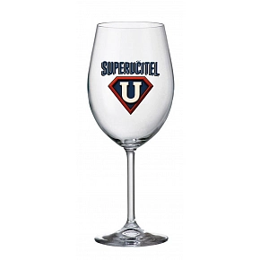 SUPERUČITEL (ZNAK) - čirá sklenice na víno 350 ml SUPERUČITEL (ZNAK) - čirá sklenice na víno 350 ml