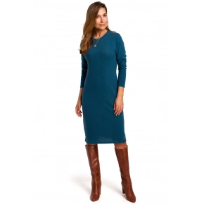 Dámske svetrové šaty S178 Petrolejová - Stylove Dámske svetrové šaty S178 Petrolejová - Stylove