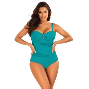 Dámske jednodielne plavky New Trends6 S8030D2-10 tyrkysové - Self