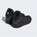 Unisex junior členková obuv Hoops Mid 3.0 K Jr HR0228 Čierna - Adidas