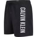 Pánske plavky MEDIUM DRAWSTRING KM0KM01004 BEH čierne - Calvin Klein