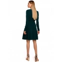 Dámske šaty M487 Tmavo zelená - MOE