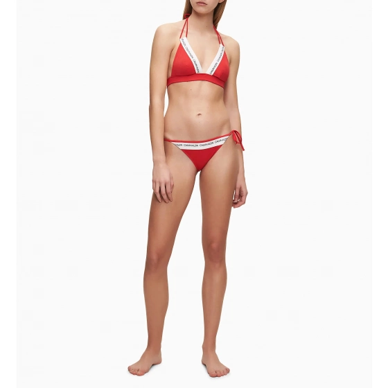 Spodný diel plaviek KW0KW00931-XBG červená - Calvin Klein