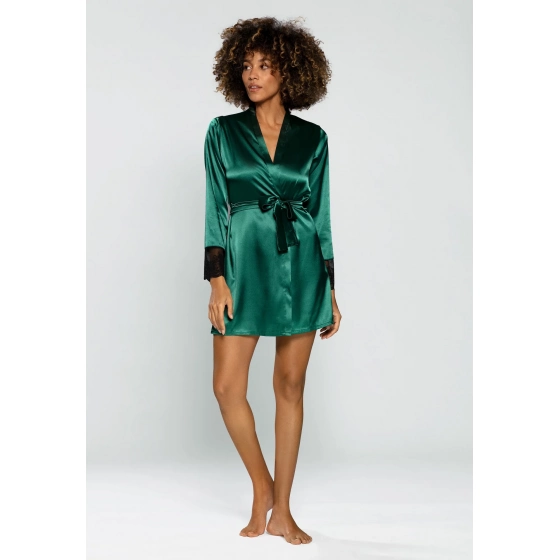 Dámsky župan Housecoat Hailey tmavo zelená - DKaren