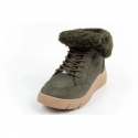 Dámske členkové zateplené topánky F30232 1020 400Tmavo zelená s hnedou - Scholl