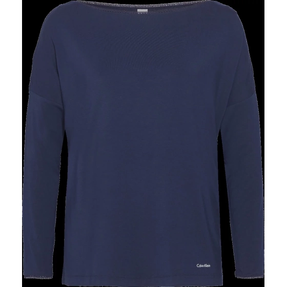 Dámske tričko na spanie QS6264E-2VZ tmavomodrá - Calvin Klein