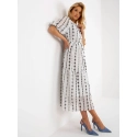 Dámske šaty LK SK 508963 1.38 Biela s čiernou - Lakerta