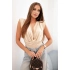 Dámska saténová blúzka 10047 béžová - Kesi