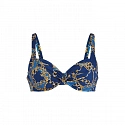 Dámská plavková podprsenka Hermine Top Bikini - horní díl 8795-1 modrý denim - RosaFaia