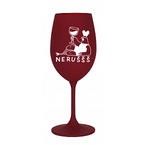 NERUŠŠŠ - bordó sklenice na víno 350 ml NERUŠŠŠ - bordó sklenice na víno 350 ml