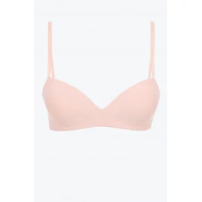 Dámska podprsenka Wireless Push-Up Bra Seductive Comfort 000QF6017E A4E broskyňová - Calvin Klein