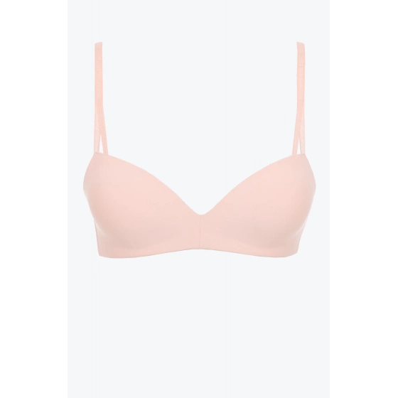 Dámska podprsenka Wireless Push-Up Bra Seductive Comfort 000QF6017E A4E broskyňová - Calvin Klein
