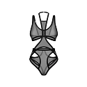 Dámske zvodné body Mercuris Teddy čierne - Obsessive