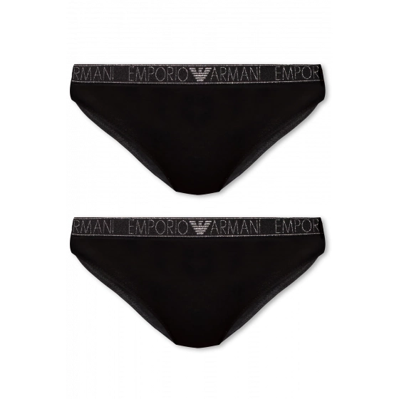 Dámske nohavičky 2PACK 163334 3F223 00020 čierne - Emporio Armani