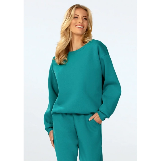 Dámska mikina Rehema tyrkysová - DKaren