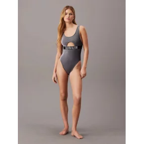 Dámske jednodielne plavky KW0KW02640 BEH čierne - Calvin Klein
