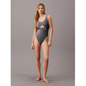 Dámske jednodielne plavky KW0KW02640 BEH čierne - Calvin Klein