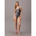 Dámske jednodielne plavky KW0KW02640 BEH čierne - Calvin Klein