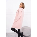 Oversize tunika s obálkou 16546 staroružová - Kesi