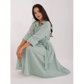 Dámske šaty LK SK 509673.13 bielo-zelené - FPrice