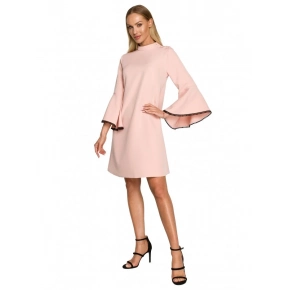 Dámske šaty M698 Púder ružová - MOE