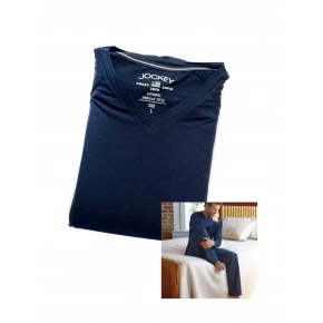 Pánske pyžamo 500205 481 tm.modrá/karo - Jockey