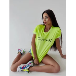 Dámske tričko 277745 neónovo limetkové - Ola Voga