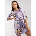 Dámske šaty LK SK 507529.67P Fialová s kvetmi - FPrice