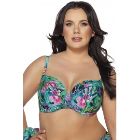 Dámska plavková podprsenka SK-205 Paradise Zelená mix - Ava Dámska plavková podprsenka SK-205 Paradise Zelená mix - Ava