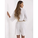 Dámske šortky MI SN 6620.72P biele - F.Moda