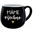 MÁME VŠECHNO - černý keramický hrníček 300 ml