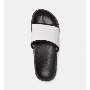 Šľapky KW0KW00514-091 strieborná - Calvin Klein Šľapky KW0KW00514-091 strieborná - Calvin Klein