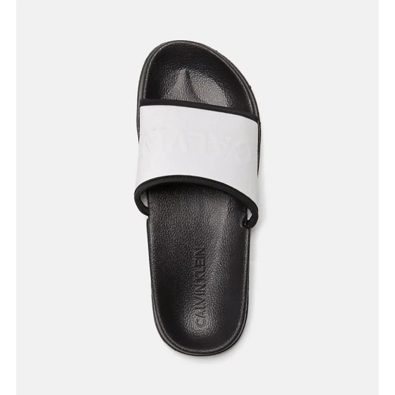Šľapky KW0KW00514-091 strieborná - Calvin Klein