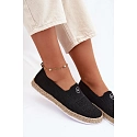 Dámske espadrilly 13659 čierne - Vinceza
