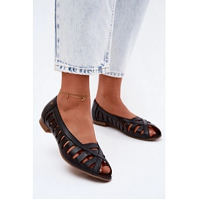 Kožené baletky 06908-29/001-1 hnedé - Maciejka