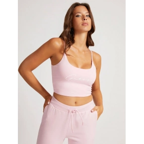 Dámsky crop top O1BA10KASI1 - G6S4 - Pastelovo ružová - Guess