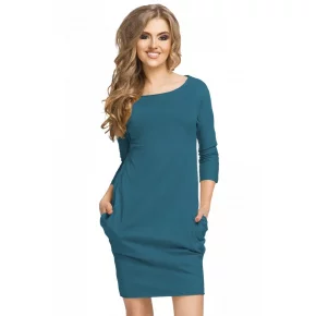 Denné šaty T181/3 petrolejová - Tessita