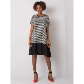 Dámske šaty TO-SK-1630.71P Čierna s bielou - FPrice