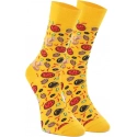 Pánske ponožky Pizza viacfarebné - Crea Socks