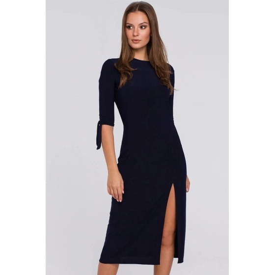 Dámske šaty K007 Tmavomodrá - Makover