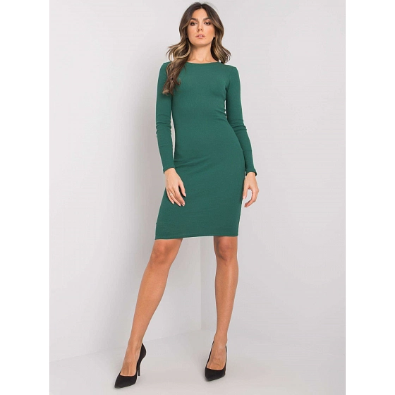 Dámske šaty RV SK 5131.18P tmavo zelené - FPrice