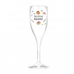 Personalizovaná nerozbitná prosecco sklenice pro paní učitelku/pana učitele (pomůcky) Personalizovaná nerozbitná prosecco sklenice pro paní učitelku/pana učitele (pomůcky)