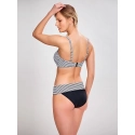 Dámsky spodný diel plaviek Anya Stripe SW0897 Čierno-biela - Panache