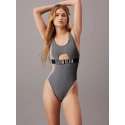 Dámske jednodielne plavky KW0KW02640 BEH čierne - Calvin Klein