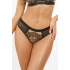 Dámske tangá Brasiliana V-11845 Čierna s béžovou - Axami