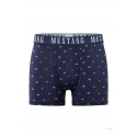 Pánske boxerky 3PACK 4277-1003 Tmavomodrá/sivá mix vzor - Mustang